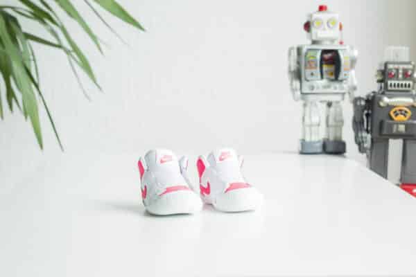 Nike Air Jordan 1 Crib Bootie White Pink voorkant