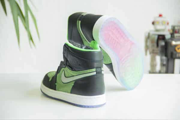 Nike Air Jordan 1 Zoom Zen Green achterkant en onderkant