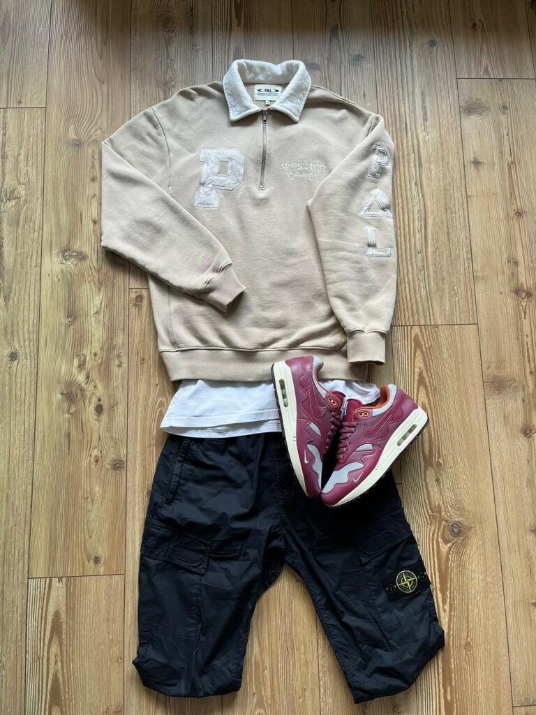 Nike Air Max 1 Patta Waves Rush Maroon outfit