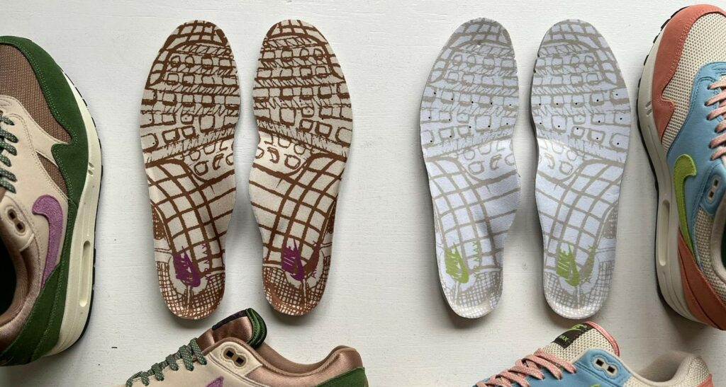 De insoles van de Light Madder Root en de SH Treeline