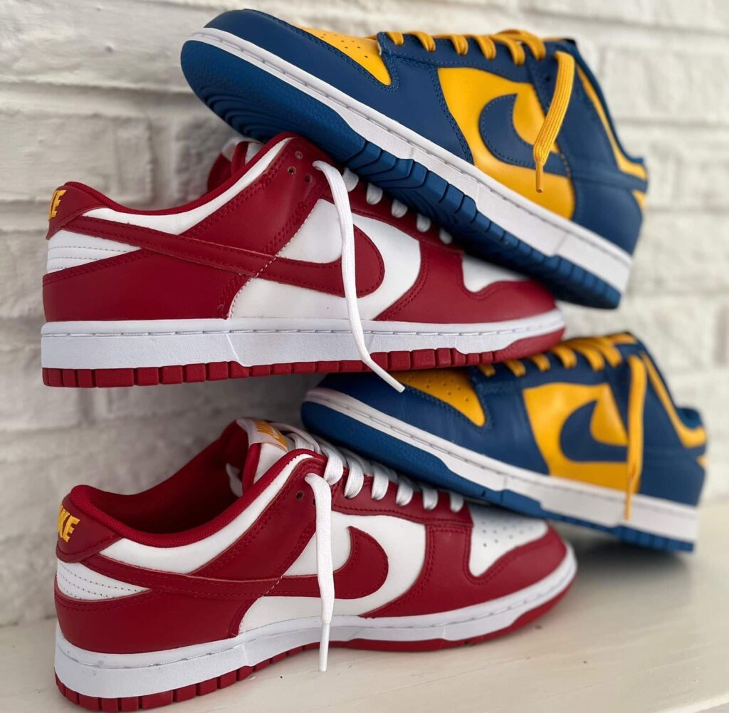 De Nike Dunk Low USC en de Nike Dunk Low UCLA