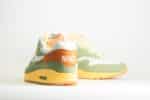 Nike Air Max 1 Design by Japan (W) - Groen/Wit/Oranje - Heren/Dames/Uniseks Sneakers - Mesh/Leer/Suède - FD0395-386 - Achterkant