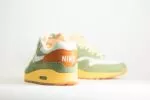 Nike Air Max 1 Design by Japan (W) - Groen/Wit/Oranje - Heren/Dames/Uniseks Sneakers - Mesh/Leer/Suède - FD0395-386 - Achterkant