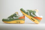 Nike Air Max 1 Design by Japan (W) - Groen/Wit/Oranje - Heren/Dames/Uniseks Sneakers - Mesh/Leer/Suède - FD0395-386 - Binnenkant