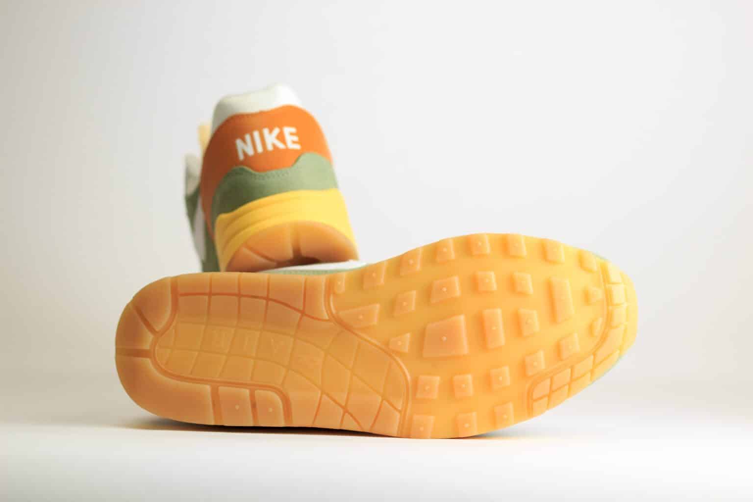Nike Air Max 1 Design by Japan (W) - Groen/Wit/Oranje - Heren/Dames/Uniseks Sneakers - Mesh/Leer/Suède - FD0395-386 - Onderkant
