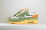 Nike Air Max 1 Design by Japan (W) - Groen/Wit/Oranje - Heren/Dames/Uniseks Sneakers - Mesh/Leer/Suède - FD0395-386 - Zijkant