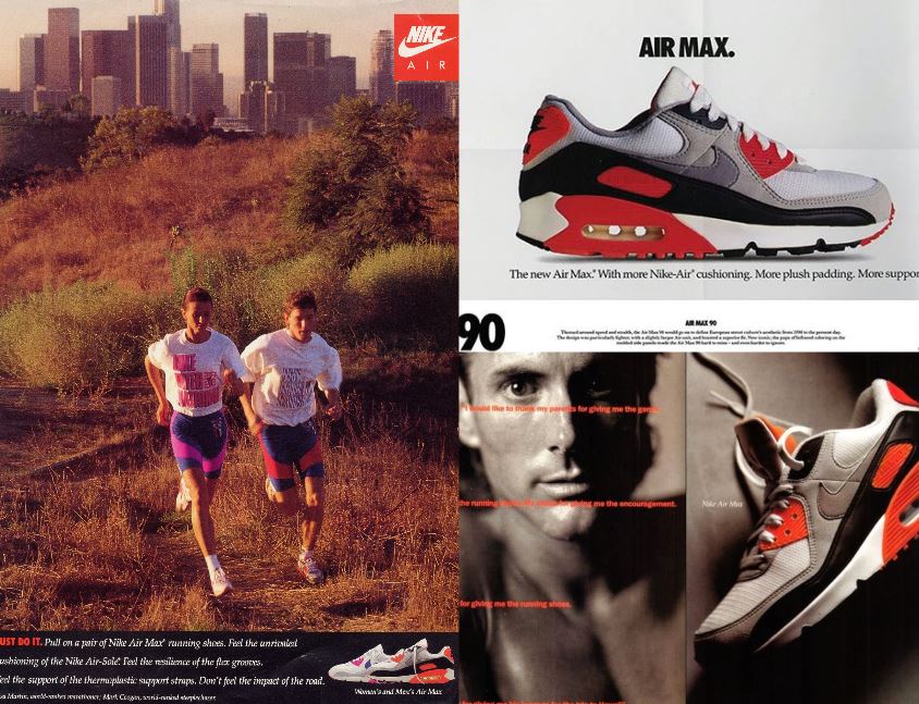 Verschillende advertenties Air Max 90