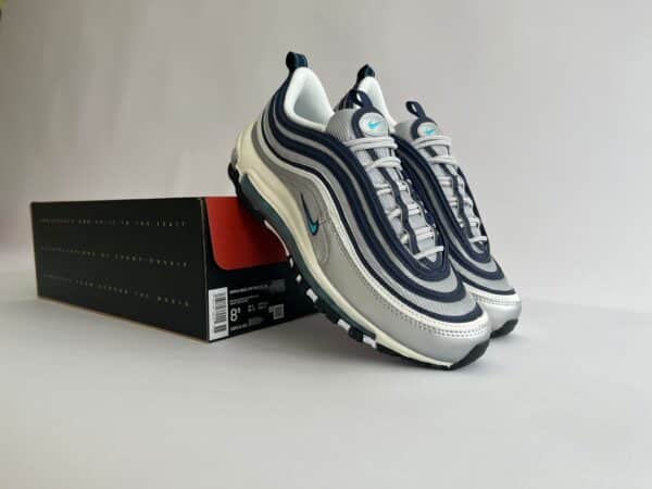 Nike Air Max 97 Metallic Silver Chlorine Blue (W) - voorkant