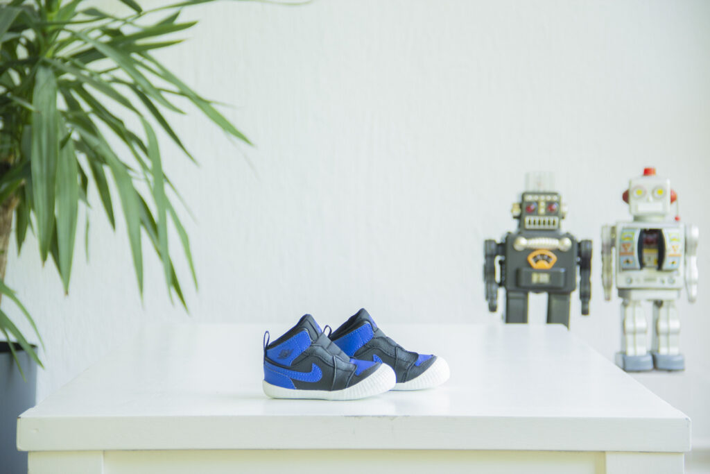 Sneaker afkortingen: Nike Air Jordan 1 Crib Bootie Royal Blue BC