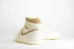 Nike Air Jordan 1 Retro High OG Craft Vibrations Of Naija – Wit/Beige/Crème - Heren/Dames/Unisex Sneakers – Leer - FD8631-100 – Achterkant