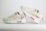 Nike Air Max 1 ’87 Metal Charms (W) - Wit/Groen/Geel/Oranje – Heren/Dames/Uniseks Sneakers – Vilt/Mesh/Canvas - FJ7734-101 – Binnenkant