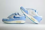 Nike Air Max 1 Premium Blueprint – Wit/Blauw/Oranje – Heren/Dames/Uniseks Sneakers – Leer/Mesh – DR0448-100 – Binnenkant