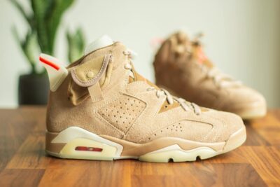 Nike Air Jordan 6 Travis Scott British Khaki zijkant