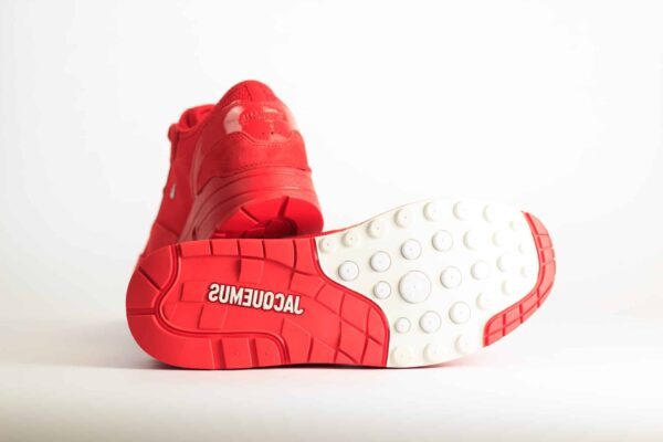 Nike Air Max 1 ’86 Jacquemus Mystic Red (W) – Rood Heren/Dames/Unisex Sneakers – Leer/Suède - HM6690-600 – Onderkant