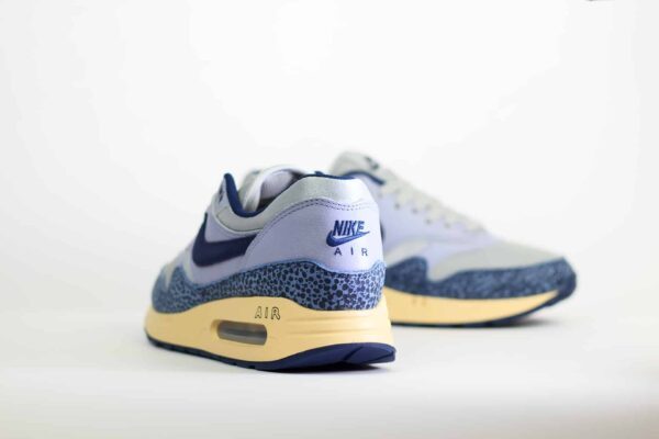Nike Air Max 1 ’86 OG Big Bubble Lost Sketch – Blauw/Paars Heren/Dames/Uniseks Sneakers – Leer/Mesh - DV7525-001 – Achterkant