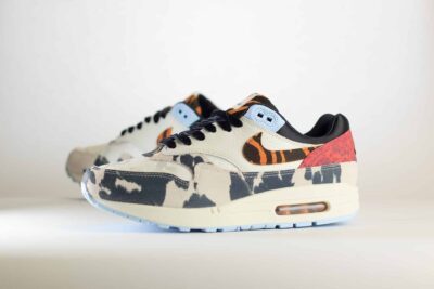 Nike Air Max 1 ’87 Great Indoors (W) – Rood/Wit/Zwart Heren/Dames/Uniseks Sneakers – Leer - FD0827-133 – Zijkant