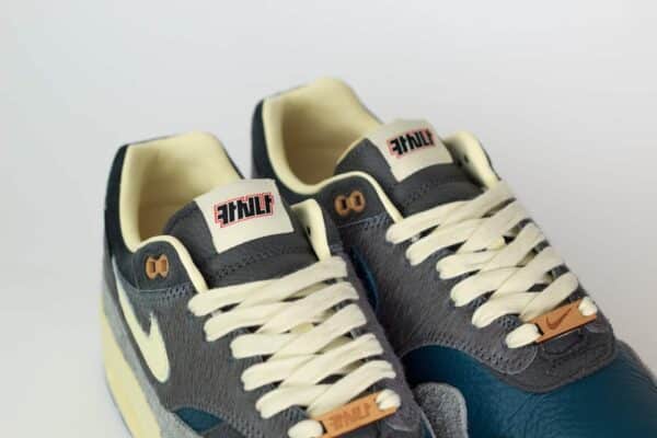 Nike Air Max 1 Kasina Won-Ang Grey – Grijs/Wit Heren/Dames/Uniseks Sneakers – Leer/Suède - DQ8475-001 – Tong