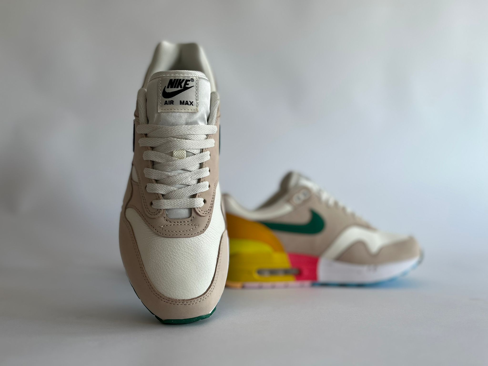 Nike Air Max 1 Khaki Multi-Color (W) bovenkant