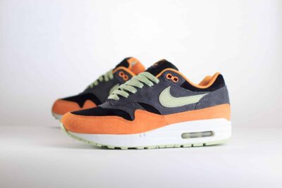 Nike Air Max 1 PRM Duck Honey Dew – Oranje/Zwart/Groen Heren/Dames/Uniseks Sneakers – Suède - DZ0482-001 – Zijkant