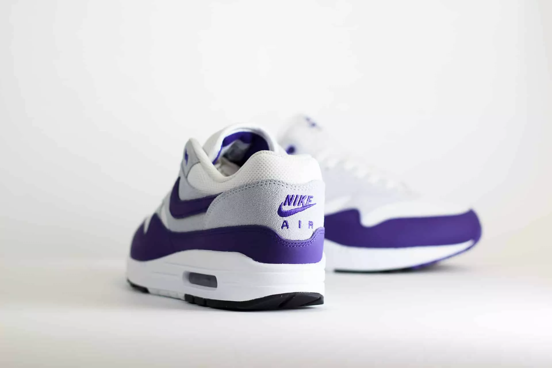Nike Air Max 1 SC Field Purple – Paars/Wit/Grijs Heren/Dames/Unisex Sneakers – Leer/Mesh - DZ4549-101 – Achterkant