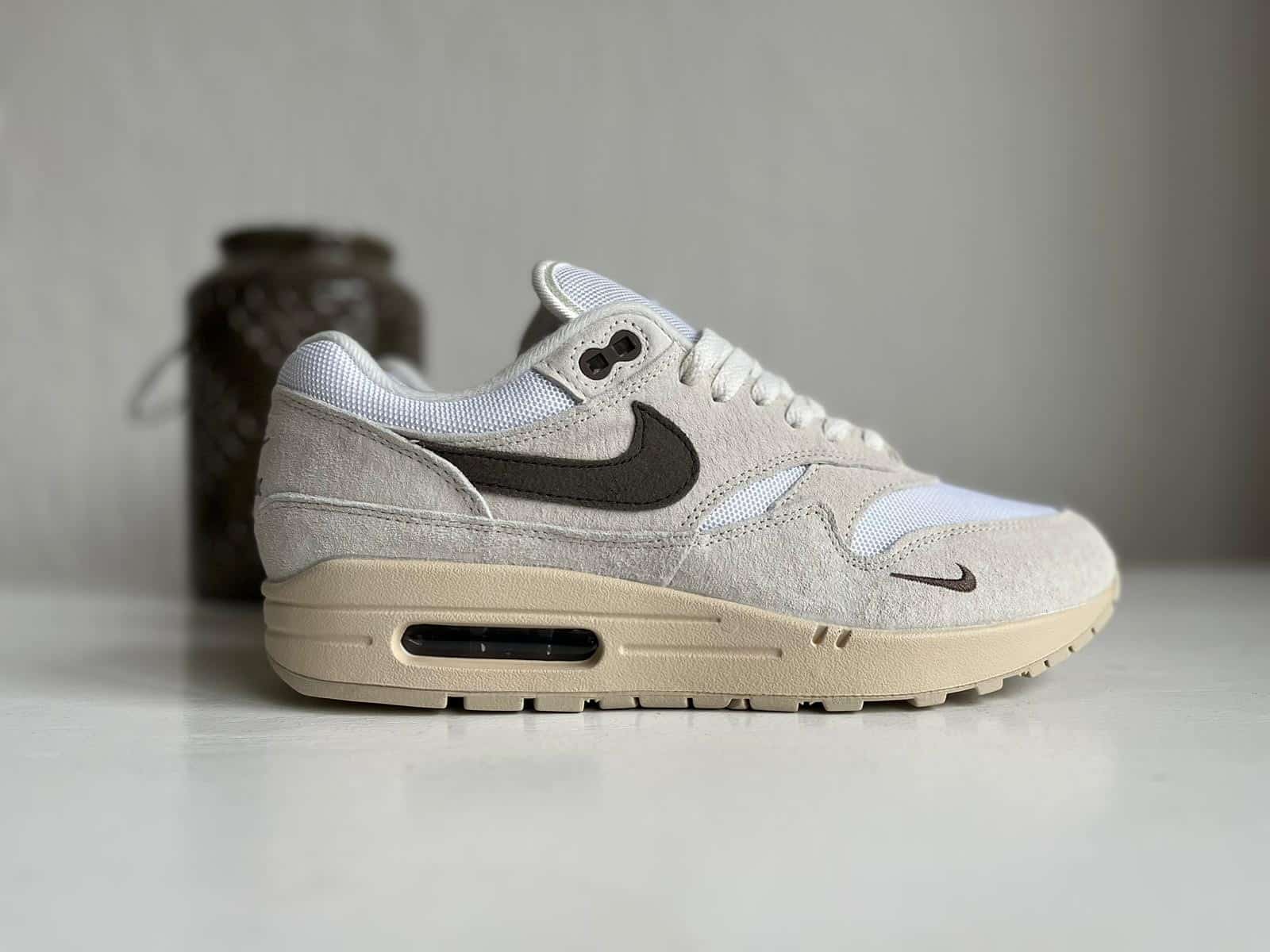 靴 AirMax Nike Sail/Ironstone/White/Rattan ナイキ エア マックス 1 'セイル/アイアンストーン ホワイト ラタン