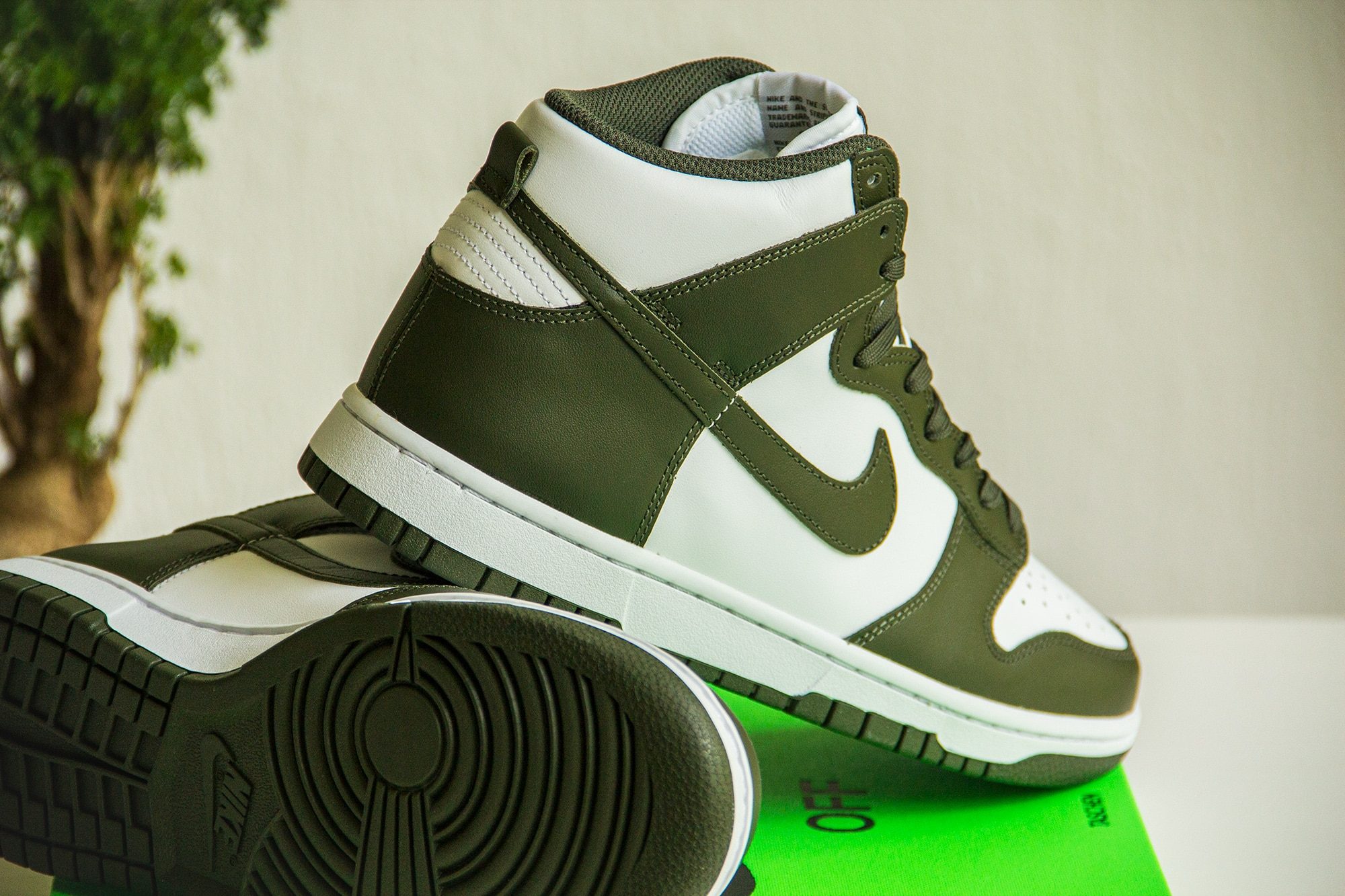 nike dunk high sail khaki