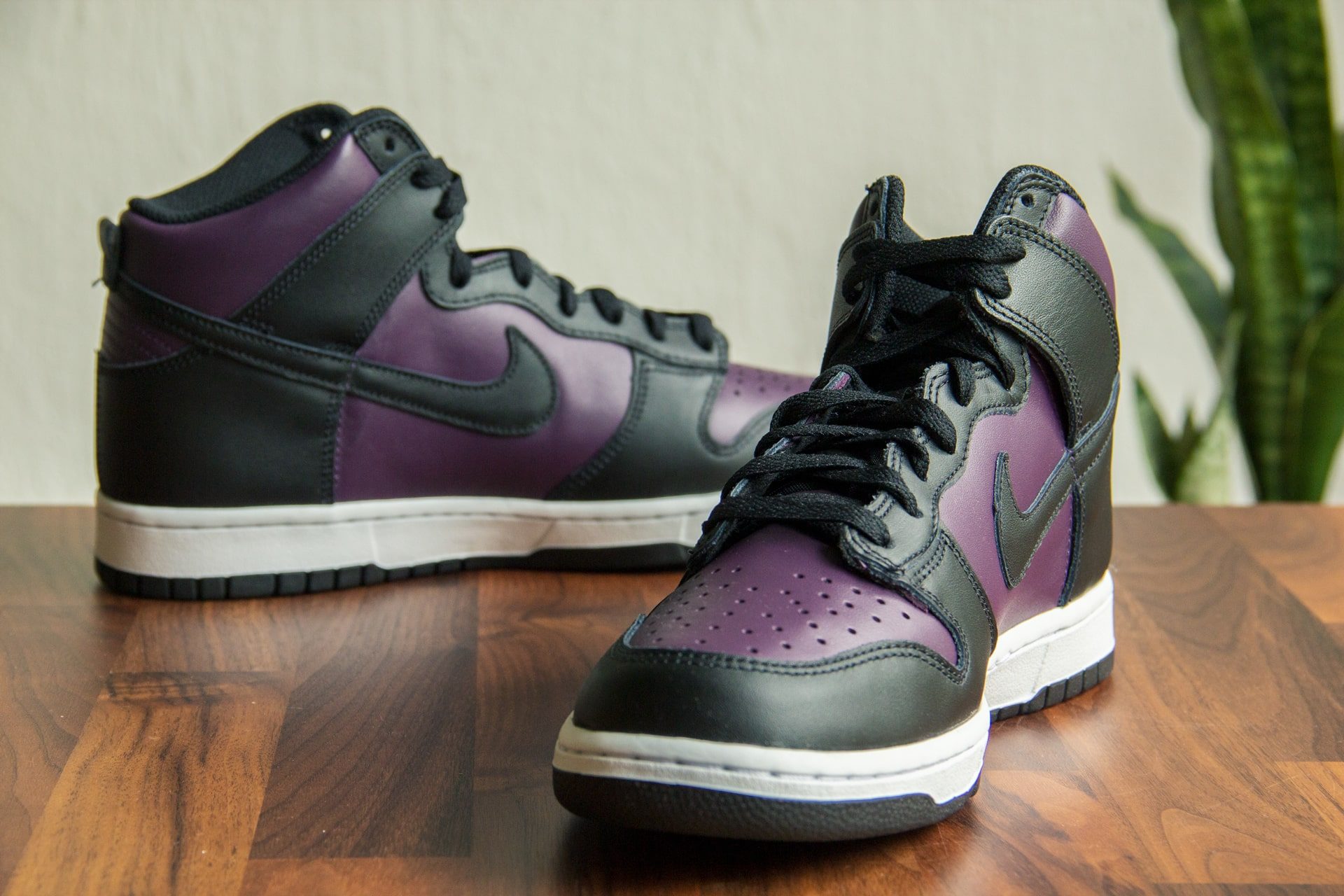 Nike Dunk High Fragment Beijing – Paars/Zwart Heren/Dames/Uniseks Sneakers – Leer - DJ0382-600 – Voorkant