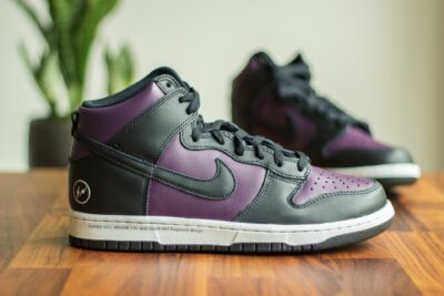 Nike Dunk High Fragment Beijing – Paars/Zwart Heren/Dames/Uniseks Sneakers – Leer - DJ0382-600 – Zijkant
