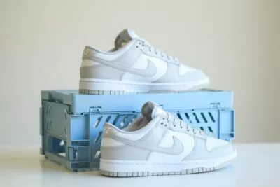 Nike Dunk Low Grey Fog zijkant