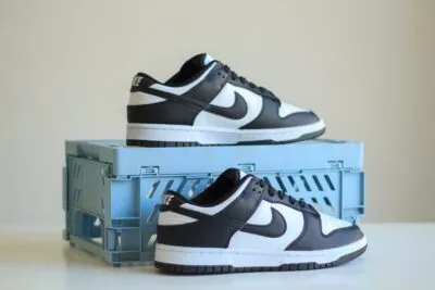 Nike Dunk Low Retro White Black zijkant