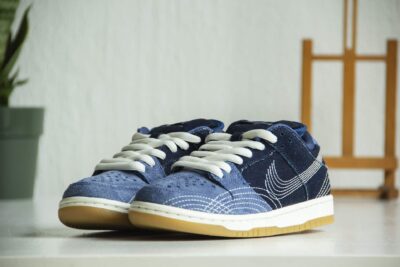 Nike SB Dunk Sashiko Denim voorkant