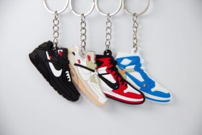 4 Pack Off-White Sleutelhanger - Rubber - Voorkant