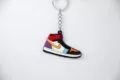 Nike Air Jordan 1 Mid Bred Multi-Color Sleutelhanger - Rubber - Voorkant