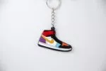 Nike Air Jordan 1 Mid Bred Multi-Color Sleutelhanger - Rubber - Voorkant