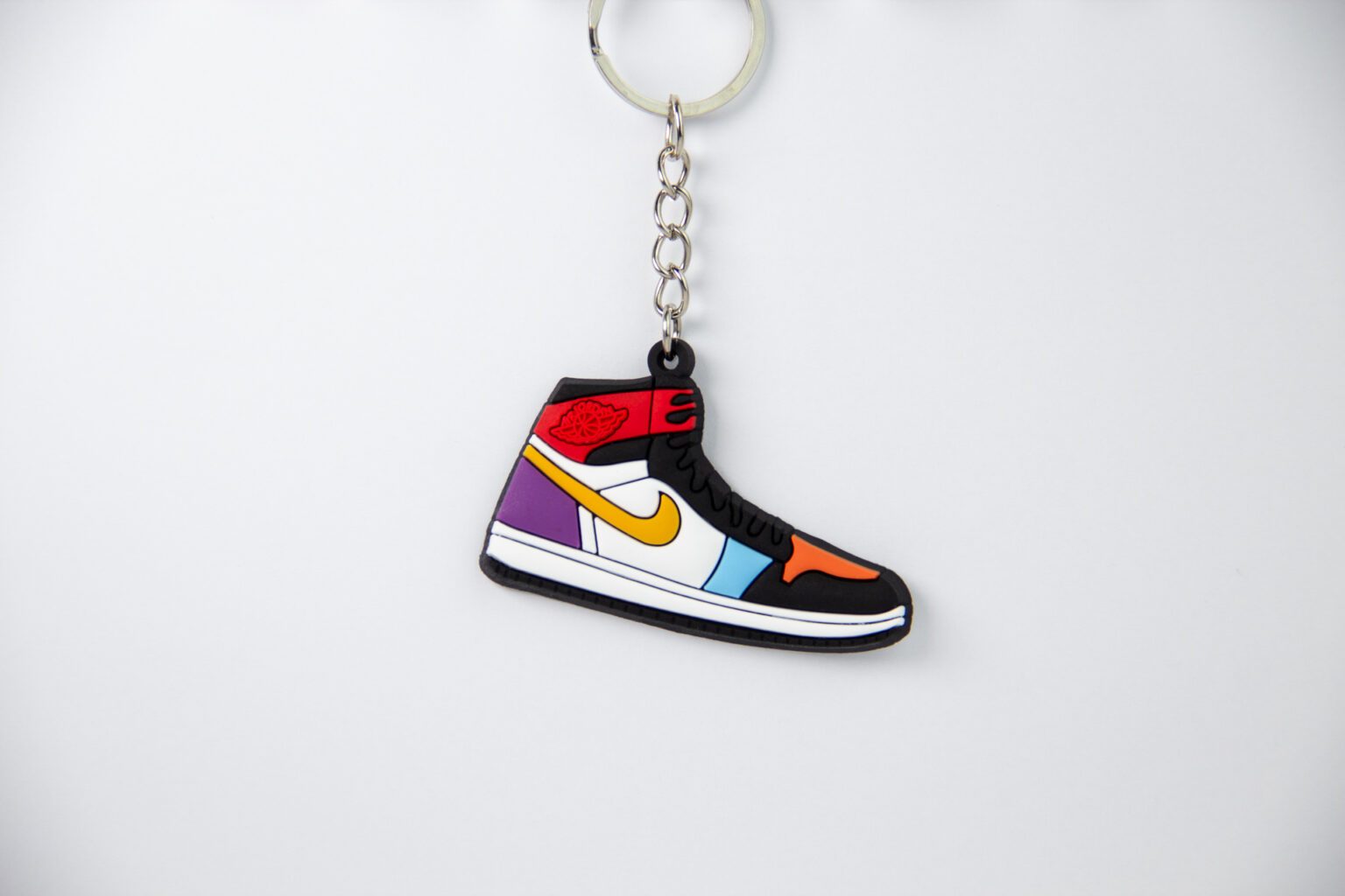 Nike Air Jordan 1 Mid Bred Multi-Color Sleutelhanger - Rubber - Voorkant