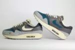 Nike Air Max 1 Kasina Won-Ang Grey – Grijs/Wit Heren/Dames/Uniseks Sneakers – Leer/Suède - DQ8475-001 – Binnenkant