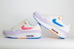 Nike Air Max 1 White Alchemy Pink (W) – Roze/Wit/Blauw Heren/Dames/Unisex Sneakers – Vilt/Mesh - HF5071-100 – Binnenkant