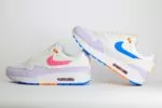 Nike Air Max 1 White Alchemy Pink (W) – Roze/Wit/Blauw Heren/Dames/Unisex Sneakers – Vilt/Mesh - HF5071-100 – Binnenkant