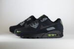 Nike Air Max 90 Black Volt – Zwart/Volt – Heren/Dames/Uniseks Sneakers – Suede/Canvas - FQ2377-001 – Zijkant