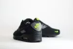 Nike Air Max 90 Black Volt – Zwart/Volt – Heren/Dames/Uniseks Sneakers – Suede/Canvas - FQ2377-001 – Achterkant