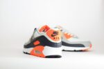 Nike Air Max 90 Safety Orange - Oranje/Zwart/Grijs/Wit Heren/Dames/Unisex Sneakers - Mesh/suède - DM0029-108 - Achterkant