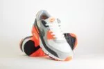 Nike Air Max 90 Safety Orange - Oranje/Zwart/Grijs/Wit Heren/Dames/Unisex Sneakers - Mesh/suède - DM0029-108 - Voorkant