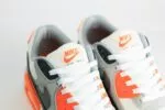 Nike Air Max 90 Safety Orange - Oranje/Zwart/Grijs/Wit Heren/Dames/Unisex Sneakers - Mesh/suède - DM0029-108 - Bovenkant