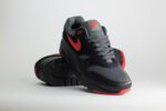Nike Air Max 1 Essential Vamps – Zwart/Rood – Heren/Dames/Uniseks Sneakers – Leer/Mesh - FZ5808-008 – Voorkant