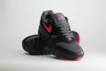 Nike Air Max 1 Essential Vamps – Zwart/Rood – Heren/Dames/Uniseks Sneakers – Leer/Mesh - FZ5808-008 – Voorkant