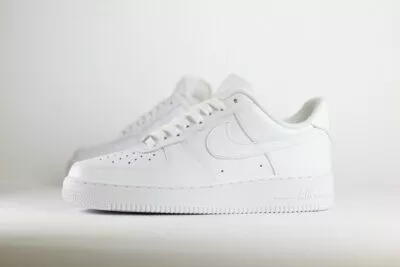 Nike Air Force 1 Low '07 White – Wit – Heren/Dames/Uniseks Sneakers – Leer - CW2288-111 – Zijkant