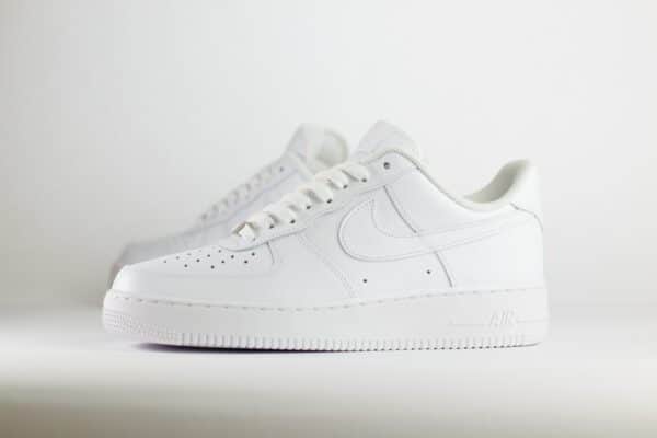 Nike Air Force 1 Low '07 White – Wit – Heren/Dames/Uniseks Sneakers – Leer - CW2288-111 – Zijkant