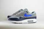 Nike Air Max 1 Essential Navy Grey Royal – Grijs/Blauw – Heren/Dames/Uniseks Sneakers – Leer/Mesh - FZ5808-003 – Zijkant