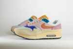Nike Air Max 1 Tan Lines (W) - Roze/Blauw/Beige/Geel - Heren/Dames/Uniseks Sneakers - Suede/Mesh - FN7200-224 - Zijkant
