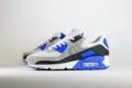 Nike Air Max 90 Hyper Royal – Wit/Blauw – Heren/Dames/Uniseks Sneakers – Suede/Mesh - DM0029-112 – Zijkant